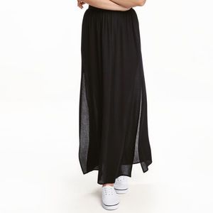 h&m mesh maxi skirt